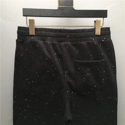 high new novelty luxury men 2022 classic shiny sky stars comfortable cotton parkour sweat casual pants sweatpants d48 unique joggers style 4264