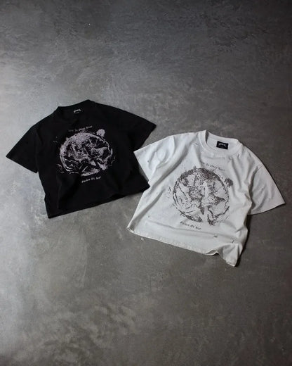 Street fashion brand trendy pattern printed oversized T-shirt women's Y2K clothing loose and versatile short sleeved shirt Street King Limited