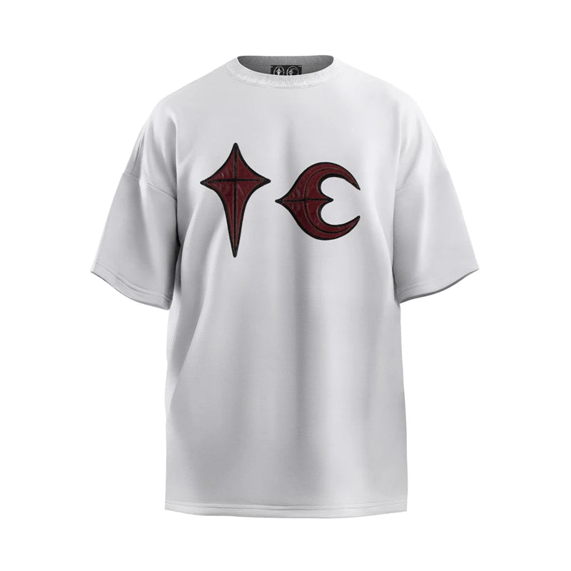 High Street Thug Club New Patchwork Embroidered Short Sleeved Casual Loose And Versatile Korean Street Solid Color T-shirt VTG Street King Limited