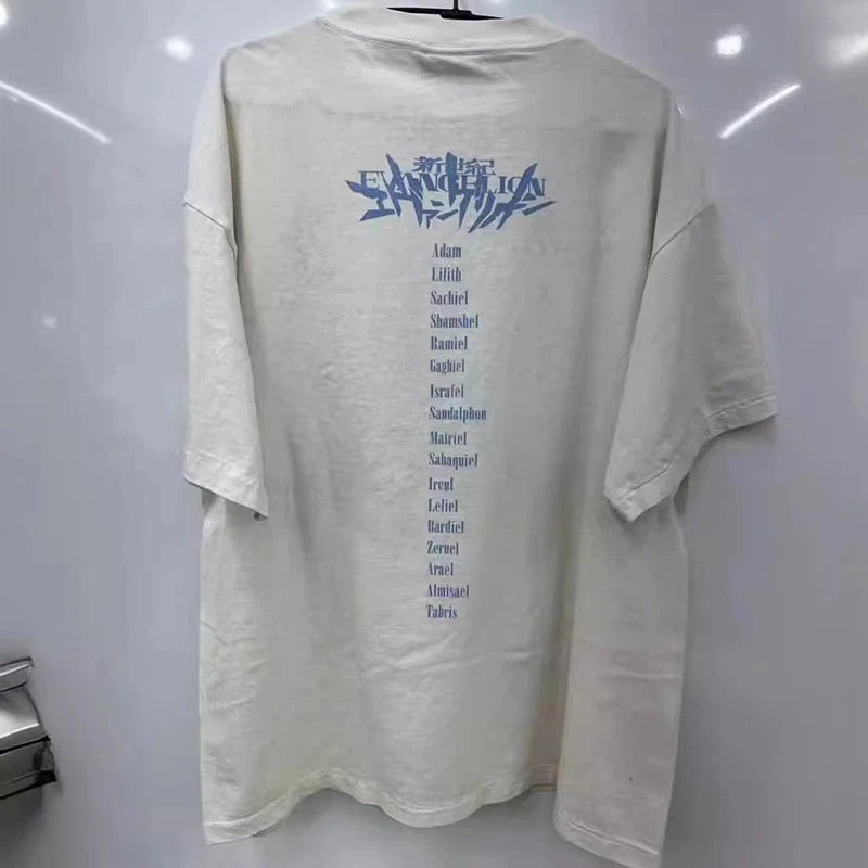 SAINT Short Sleeve Top Tees Men Woman Best Quality Space Exploration Cartoon Photo O-Neck Versatile T Shirt Street King Limited