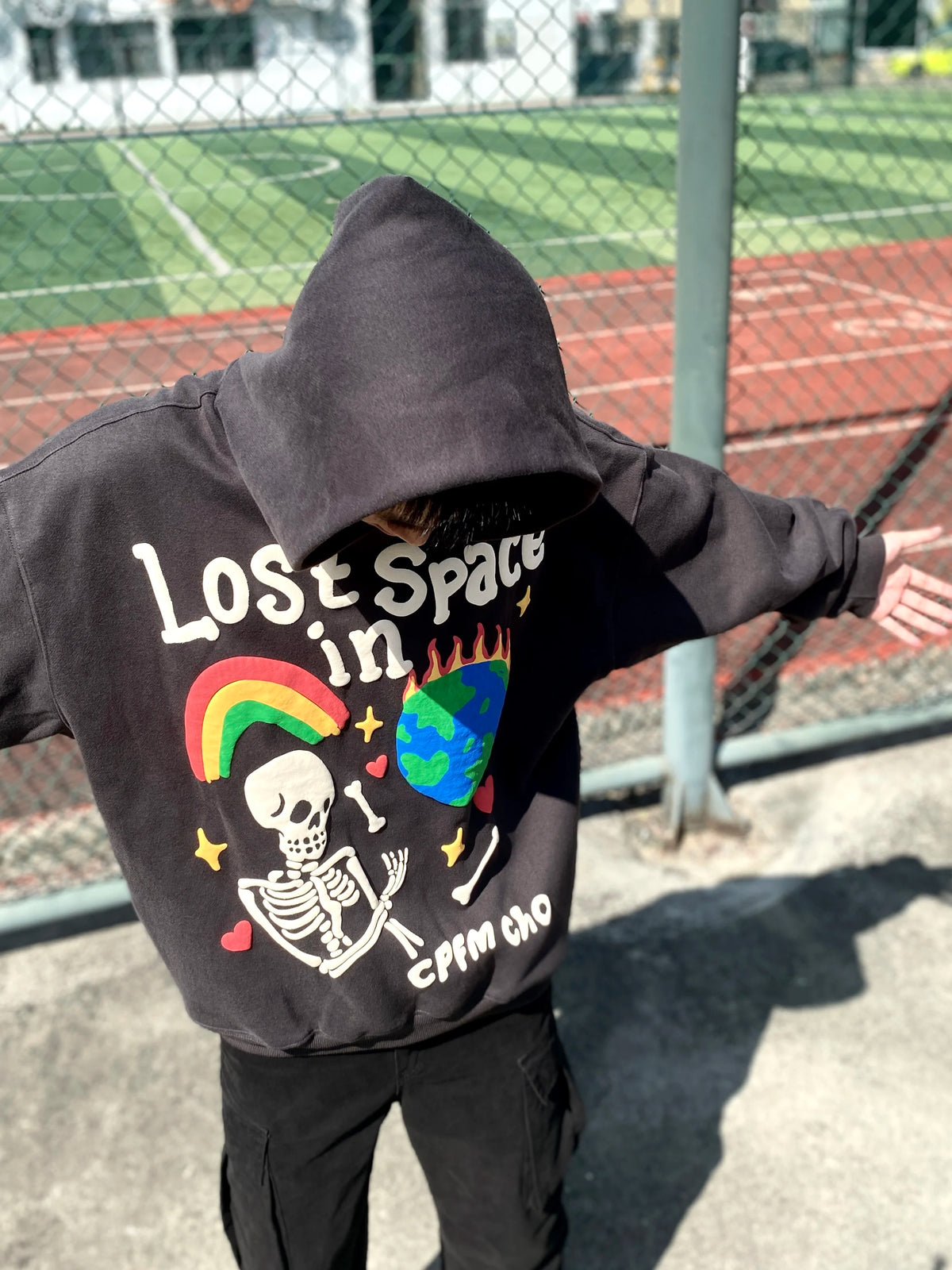 KANYE WEST Brand Fashion CPFM Foam 3D Print "Lost in Space" High-Street Oversized Cotton Hooded Sweatshirt Hoodie For Men Street King Limited