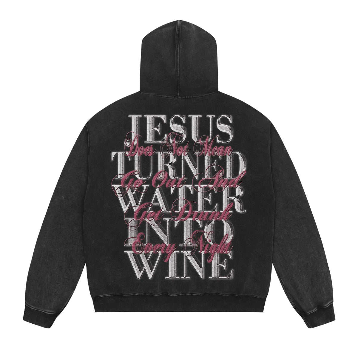 24ss Vintage SM Brand Fashion Washed Distressed stir fried salt high gram heavy vintage looped hoodie hooded sweatshirt Street King Limited