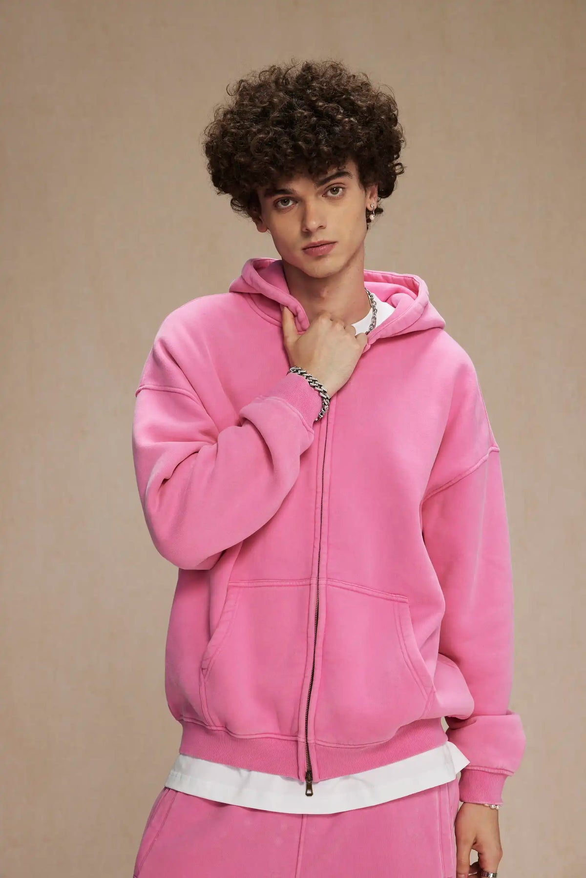 Batik fleece zippered hoodie Street King Limited