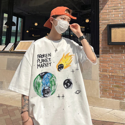 Newest Saint T-shirts Letter Pattern Tops Tee Men Woman Spring Best Quality Casual Crewneck Short Sleeve Street King Limited
