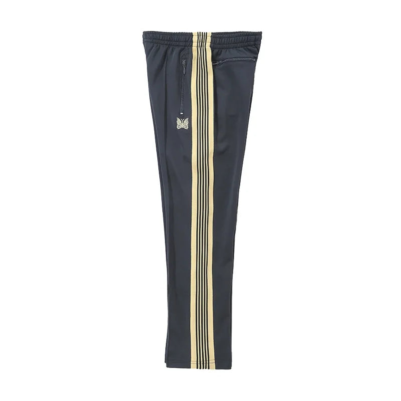 best quality embroidery logo new pants men woman side edge weaving stripe drawstring loose casual grey motion trousers unique default style 4927