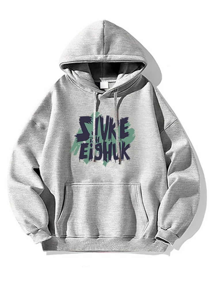Autumn Design Letter Print Fleece Hoodies For Men Fashion Hip Hop Oversized Sweatshirt Y2K Streetwear Pullover Hoodie Clothing Street King Limited