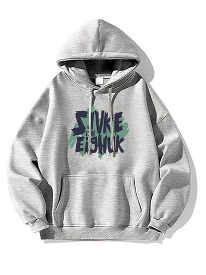 Autumn Design Letter Print Fleece Hoodies For Men Fashion Hip Hop Oversized Sweatshirt Y2K Streetwear Pullover Hoodie Clothing Street King Limited