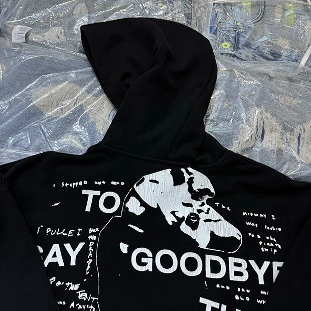 24AW printed hoodie Street King Limited