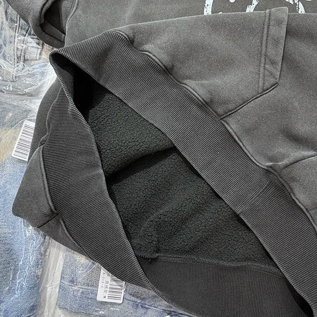 Fleece cotton blend hoodie Street King Limited