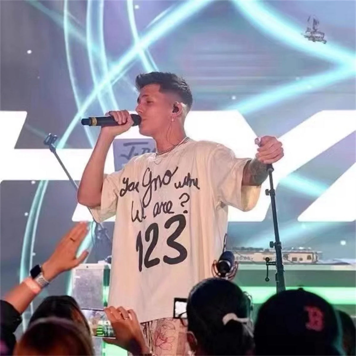 Vintage Summer RRR123 Foam Letter Print Loose Casual T-Shirt Tops Street King Limited