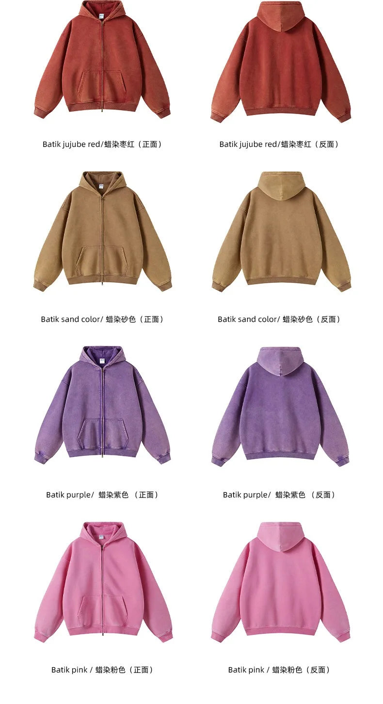 Batik fleece zippered hoodie Street King Limited