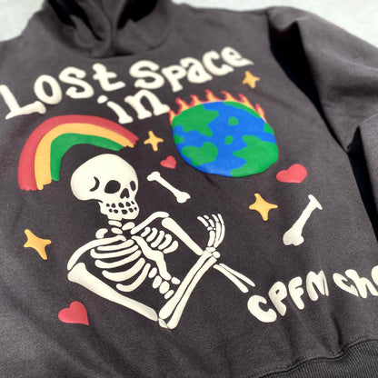 KANYE WEST Brand Fashion CPFM Foam 3D Print "Lost in Space" High-Street Oversized Cotton Hooded Sweatshirt Hoodie For Men Street King Limited