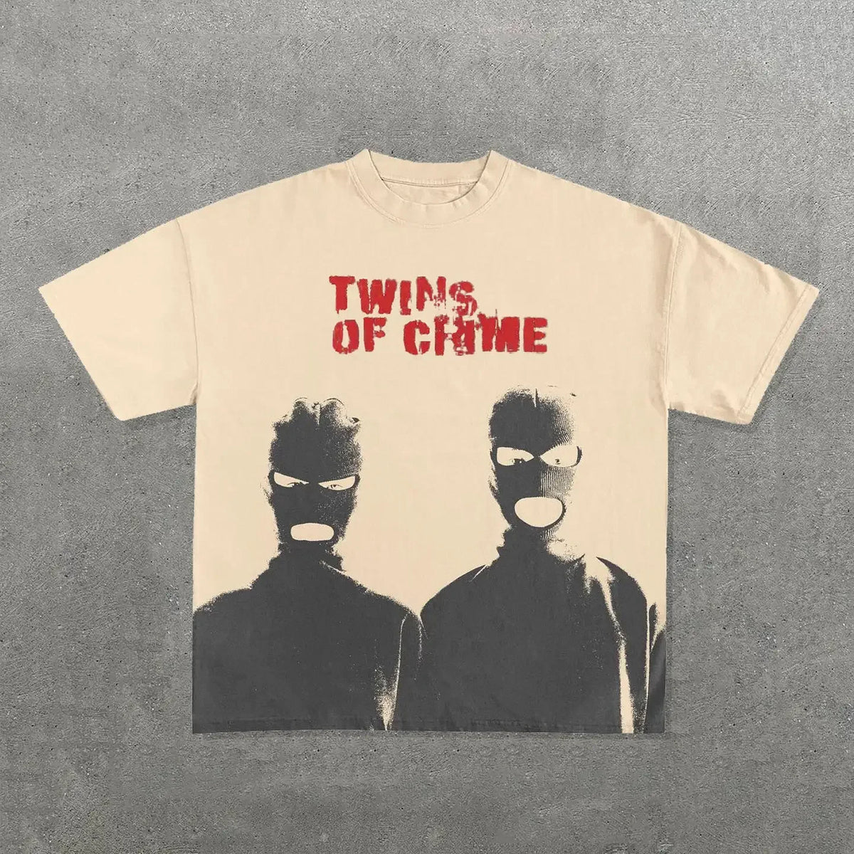 European and American fashion trend cartoon print oversized T-shirt men's Y2K street Harajuku loose short-sleeved T-shirt Street King Limited