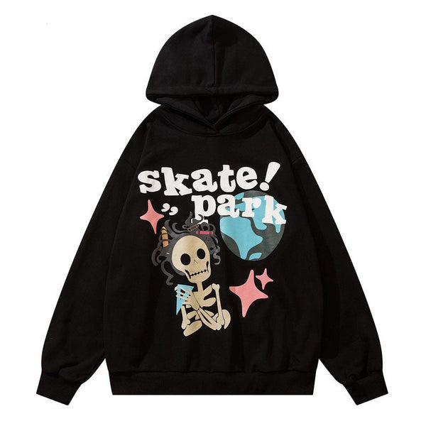 "Skate Park" Unisex Men Women Streetwear Graphic Hoodie Daulet Apparel