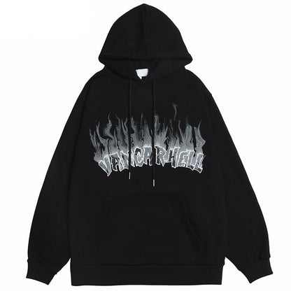 "Blue Smoke" Unisex Men Women Streetwear Graphic Hoodie Daulet Apparel