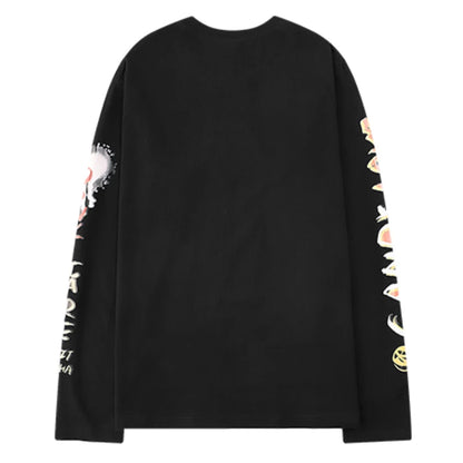 Hip Hop Streetwear T Shirt Graffiti Graphic Harajuku T-Shirt 2023 Mens Cotton Long Sleeve Tshirt Streetwear Oversized T Shirt Street King Limited