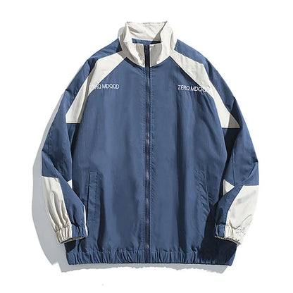 hip hop varsity baseball jackets mens harajuku patchwork color block coats oversized casual loose thin windbreaker jacket unisex unique default style 4354