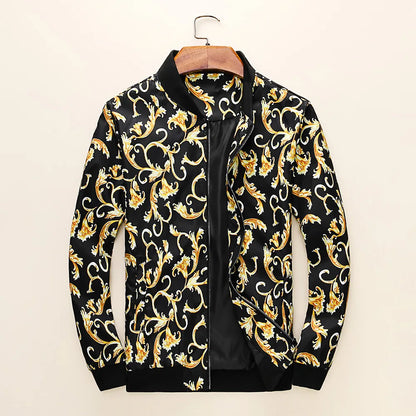 new 2023 luxurious gentleman men 3d flowers heavy baseball coats jackets abstract digital coat warm 431 urban fashion pants