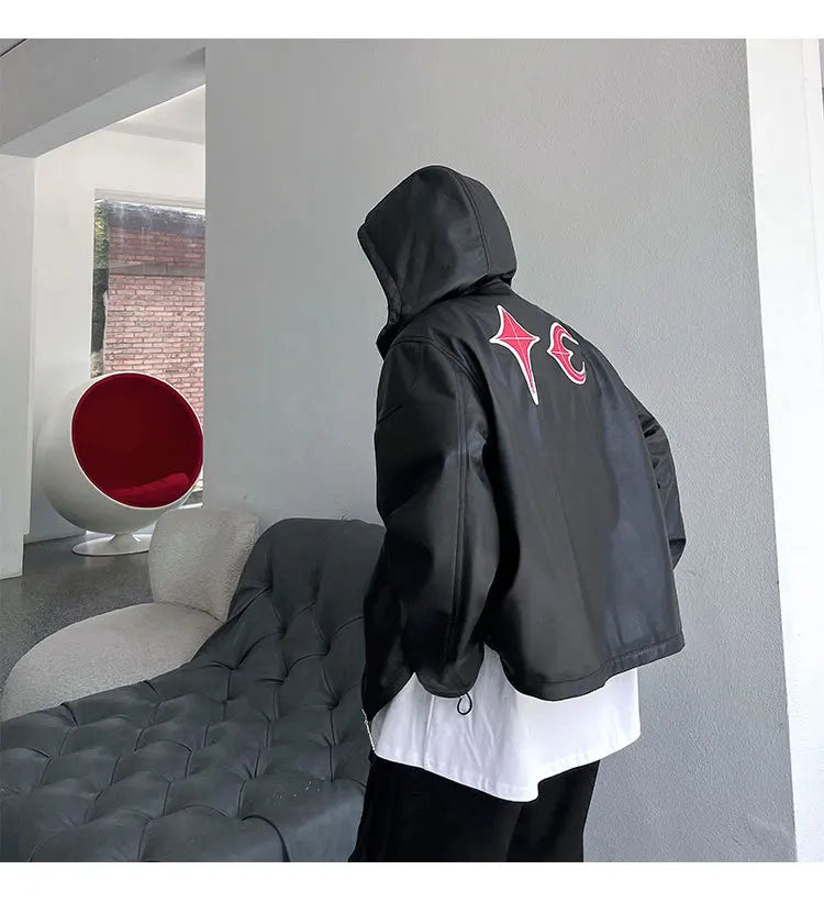 new 2024 men metal thug club pu leathers zippers bomber coats jackets down coats shirts cotton warm winter size 1 2 3 745 clean everyday pants