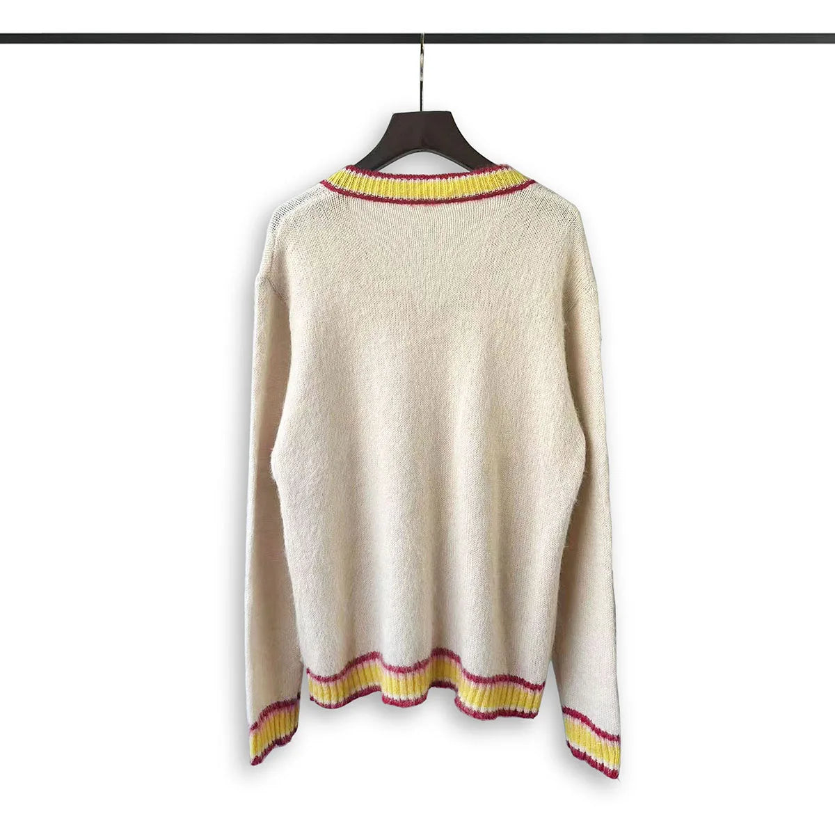 V Neck Striped Blue Pullover Sweater for Men and Women Streetwear Ropa Hombre Casual Autumn Wool Sweater Oversized Loose Tops Street King Limited