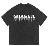 "Criminals" Men Women Streetwear Unisex Graphic T-Shirt Collection Daulet Apparel