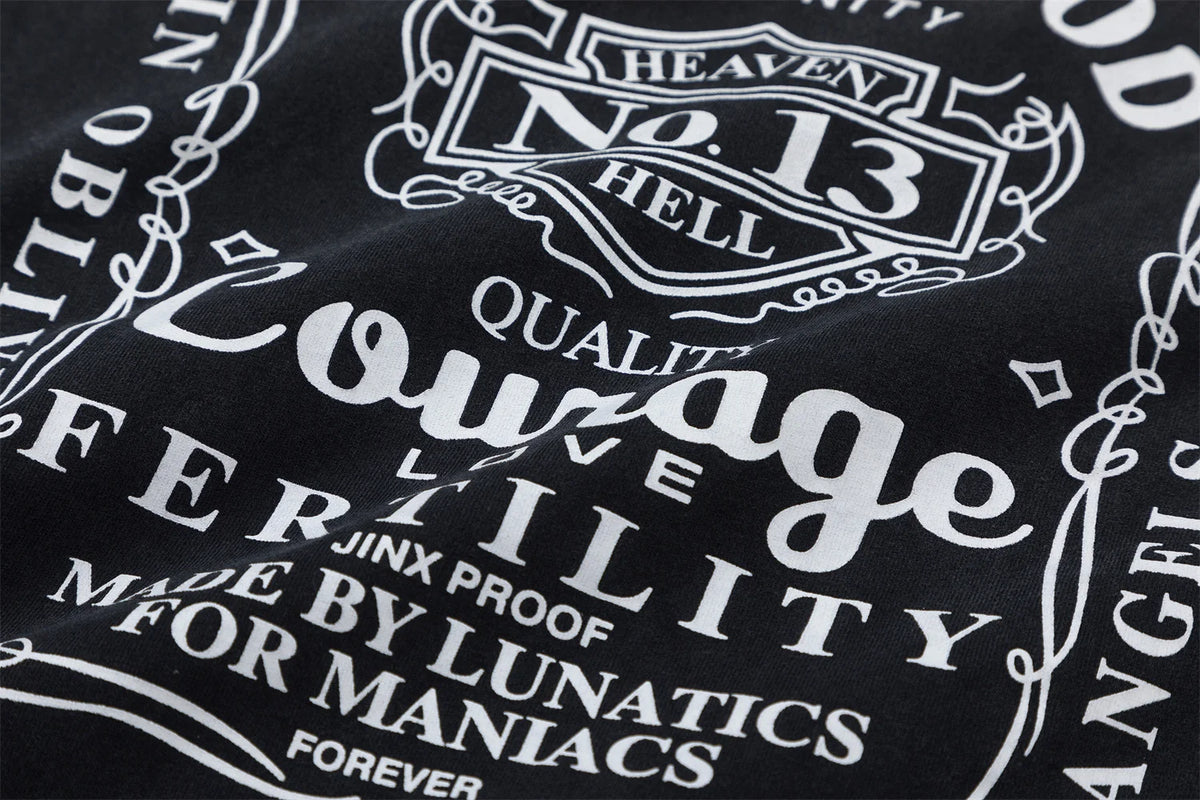 Vintage Retro Washed Distressed High-Street Printing T-Shirt Tops Street King Limited