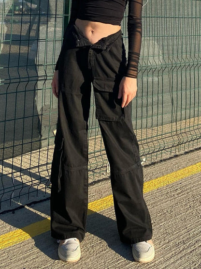 "Rebel" Unisex Men Women Streetwear Denim Pants Daulet Apparel