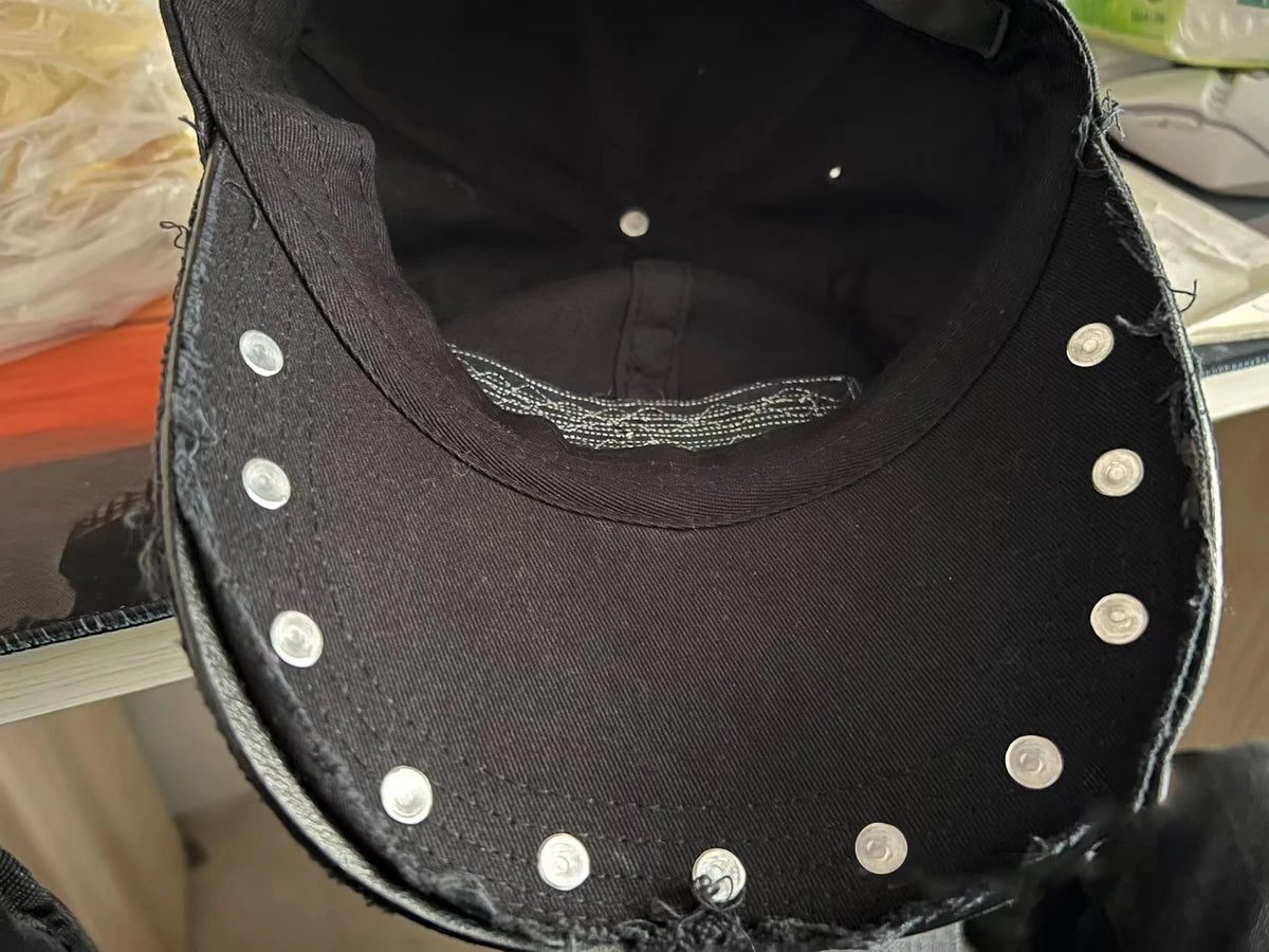 New Luxury 2023 Undercover Metal Rivets Hole Old Wash Mens Womens Hat Cap Snapback cap casquette baseball hats Casual #161 Street King Limited