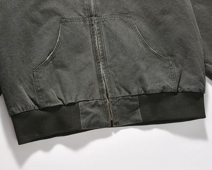 y2k vintage washed winter hooded padded cotton jacket for men and women lapel baggy casual ropa chaquetas hombre thick coat relaxed fit trousers
