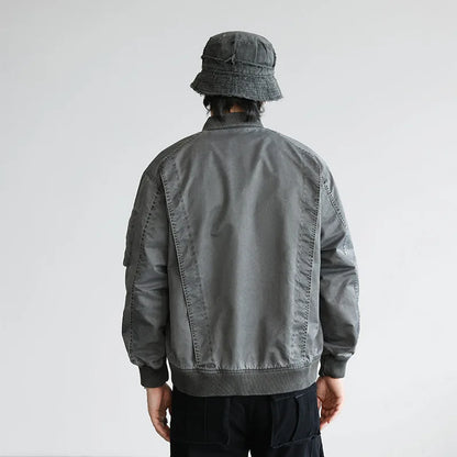 men streetwear fashion hip hop loose casual plus size cargo baseball jacket cityboy spring autumn bomber coat man outerwear combat utility trousers