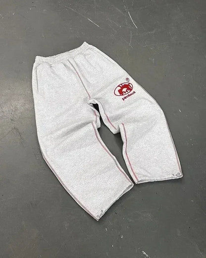 y2k retro camo graphic baggy pants gothic hip hop streetwear sweatpants casual pants womens mens elastic waist jogging trousers unique joggers style 1299