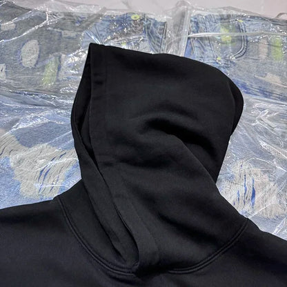 24AW simple printed hoodie Street King Limited