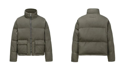 mens jacket winter parkas streetwear thicken warm washed solid zipper cotton padded bomber jackets harajuku fashion casual coat unique default style 4867
