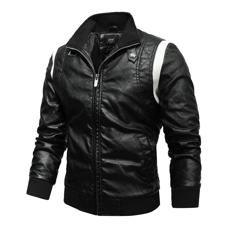 Autumn Winter Bomber Leather Jacket Men Scorpion Embroidery Hooded Jacket PU Leather Motorcycle Mens Ryan Gosling Drive Jacket Street King Limited