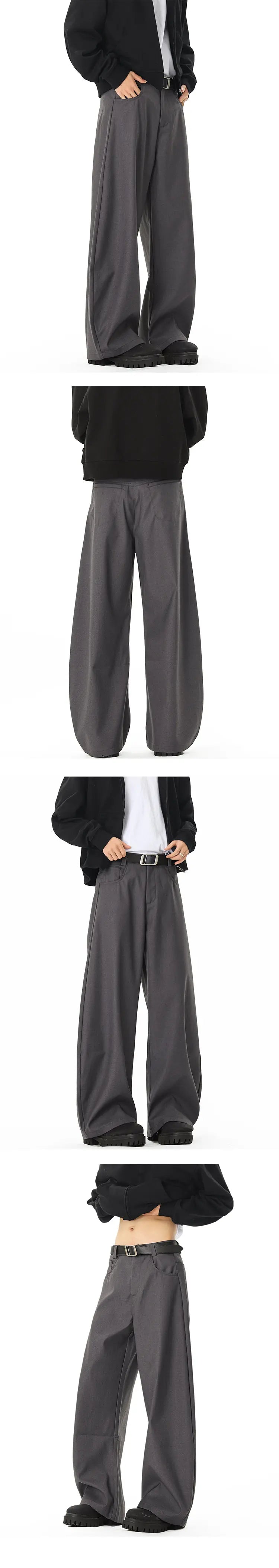 men streetwear fashion loose casual vibe hip hop black gray suit pant women harem pants trousers unique default style 1931