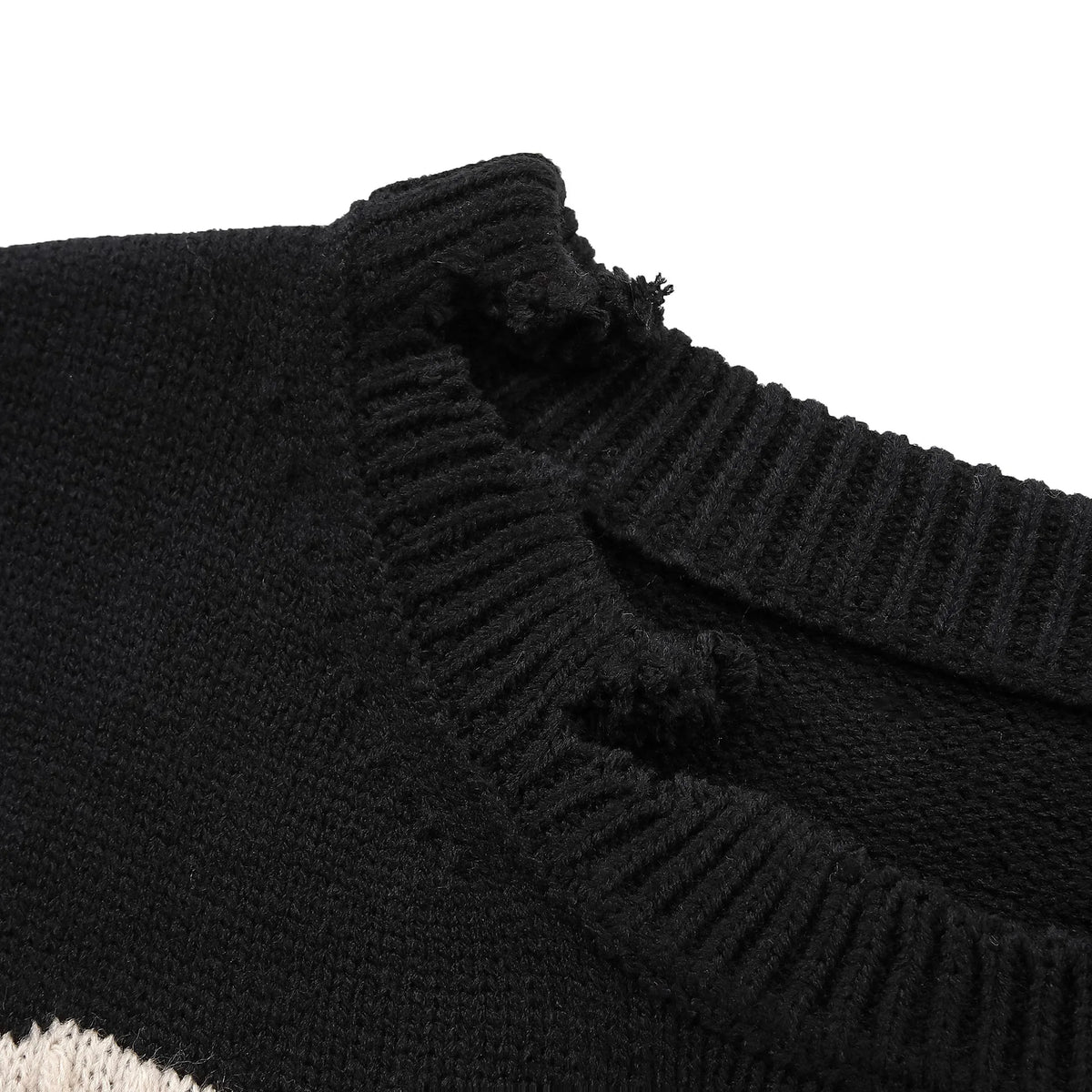 New 2023 Men Luxury Sin Youth Black Gentleman Classic Hole Cotton Knit Casual Sweaters Pullover US Size S M L High Drake #630 Street King Limited