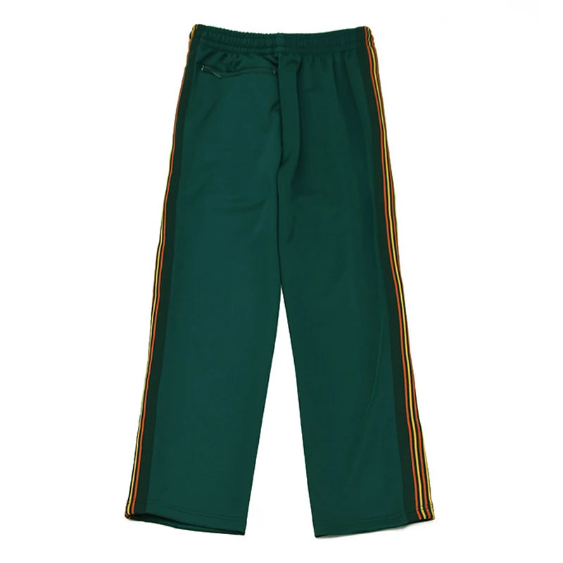 good quality brown motion casual pants men woman lovers trend side edge weaving embroidery drawstring loose trousers unique default style 4826