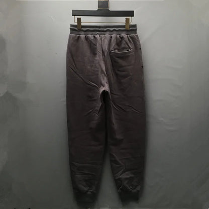 high new novelty luxury men 2022 classic full metal rivets pockets comfortable cotton parkour sweat casual pants sweatpants d50 unique joggers style 4235