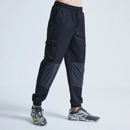 rainbowtouches patchwork men drawstring casual harajuku pants oversize sport streetwear jogging sportswear mens tracksuits clean everyday pants