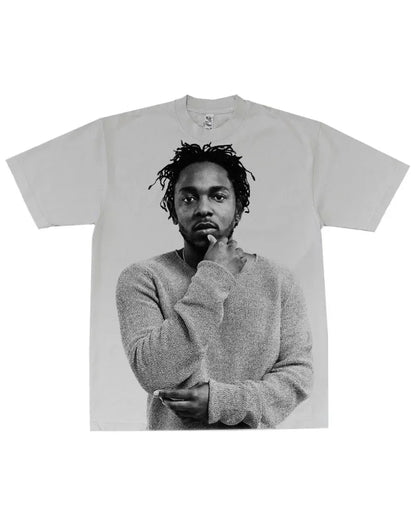 2024 New Trendy Gothic Initials Pattern Printed Oversized T-Shirt Men's Casual Harajuku Fashion Versatile Loose Short Sleeves Street King Limited