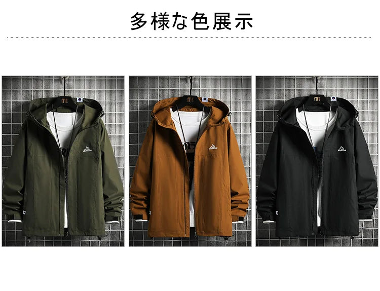 men clothing jacket for men new hooded coat for men jackets zip coats casual fishing couple top spring and autumn unique default style 5244