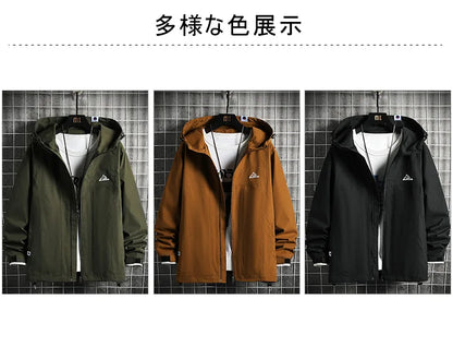 men clothing jacket for men new hooded coat for men jackets zip coats casual fishing couple top spring and autumn unique default style 5244