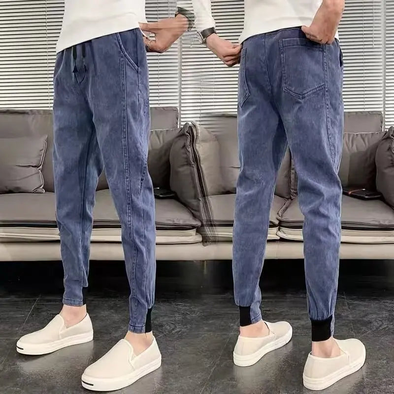 Fleece Men Trousers Korean Luxury Clothing Streetwear Slim Fit Cargo Pants Slim Fit Casual Work Wear Trousers Y2k 2024 Autumn Street King Limited