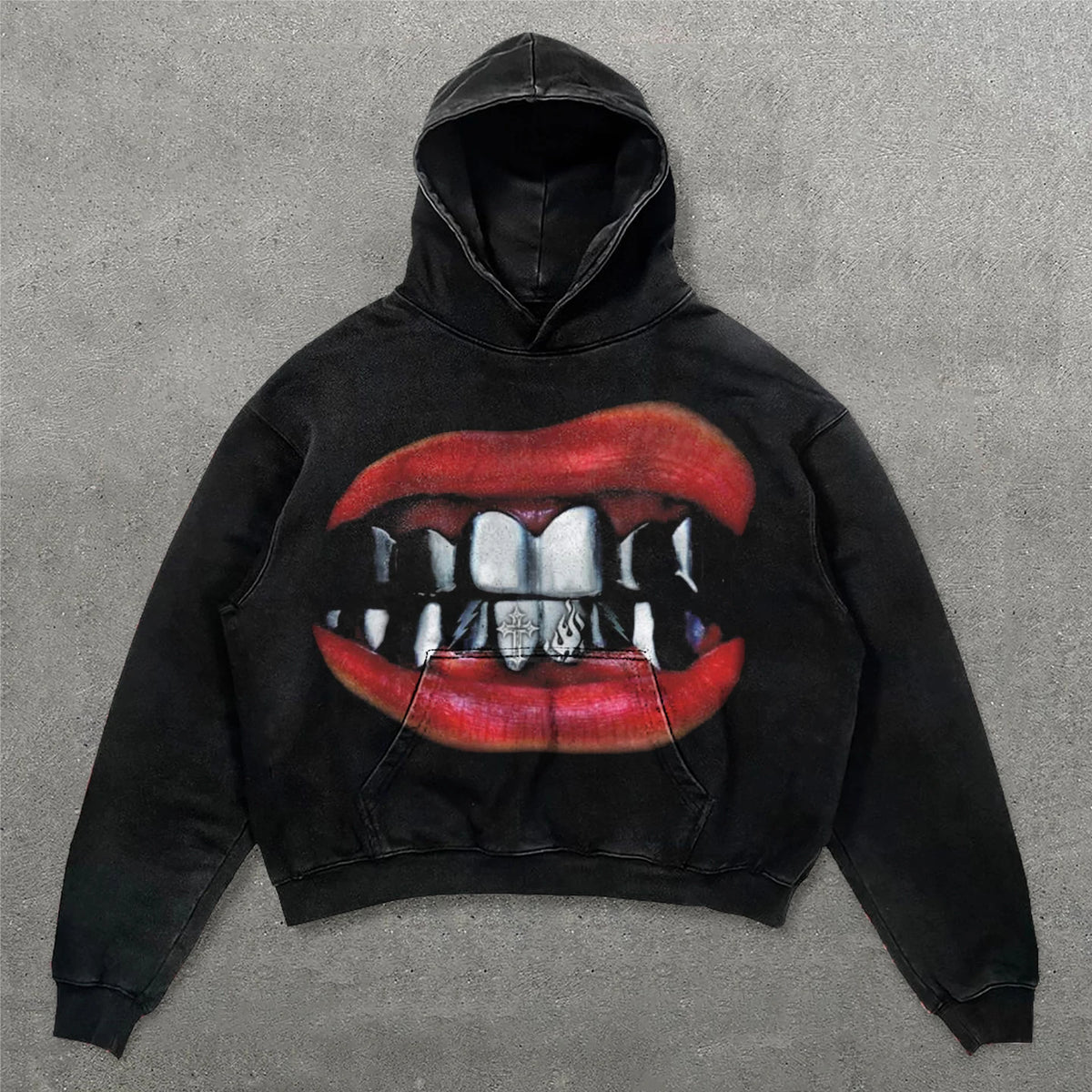 Harajuku Oversized Letter Printing Hoodie Streetwear Sweatshirt Y2k Tops Gothic Clothes Grunge Hoodies Women Men Clothing Street King Limited