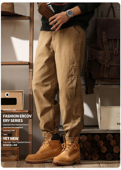 new breasted cargo tracksuit pants for men autumn y2k vintage harem tactical sweatpants casual outdoor baggy joggers trousers unique joggers style 45