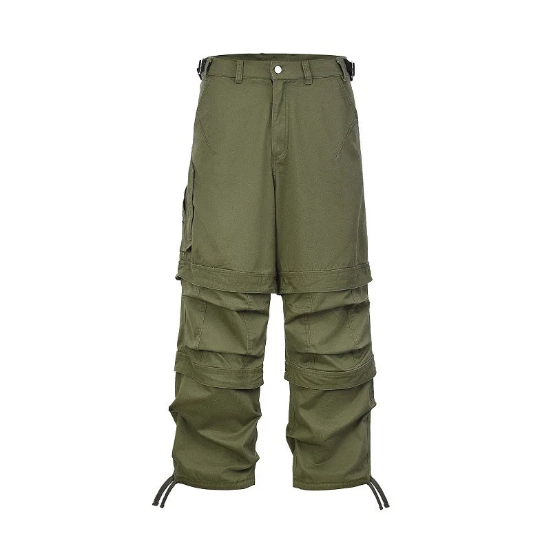 new men 2024 tactical army military green cargo comfortable cotton parkour sweat casual pants sweatpants no tag a9 relaxed fit joggers