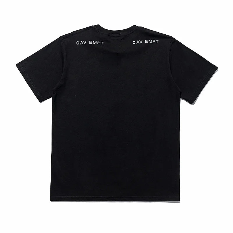 High Quality CAVEMPT Tops Tee Phantom Letter Printing Classic All-match Men Woman Loose O-Neck Summer C.E T Shirt Street King Limited