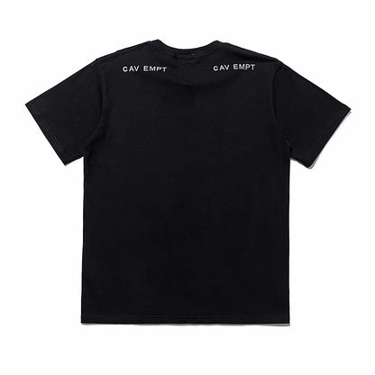 High Quality CAVEMPT Tops Tee Phantom Letter Printing Classic All-match Men Woman Loose O-Neck Summer C.E T Shirt Street King Limited