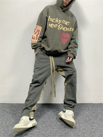 CPFM KANYE 1:1 Correct High Version Letter Heart Print High-Street Hip-Pop Cotton Loose Casual Hoodies Street King Limited