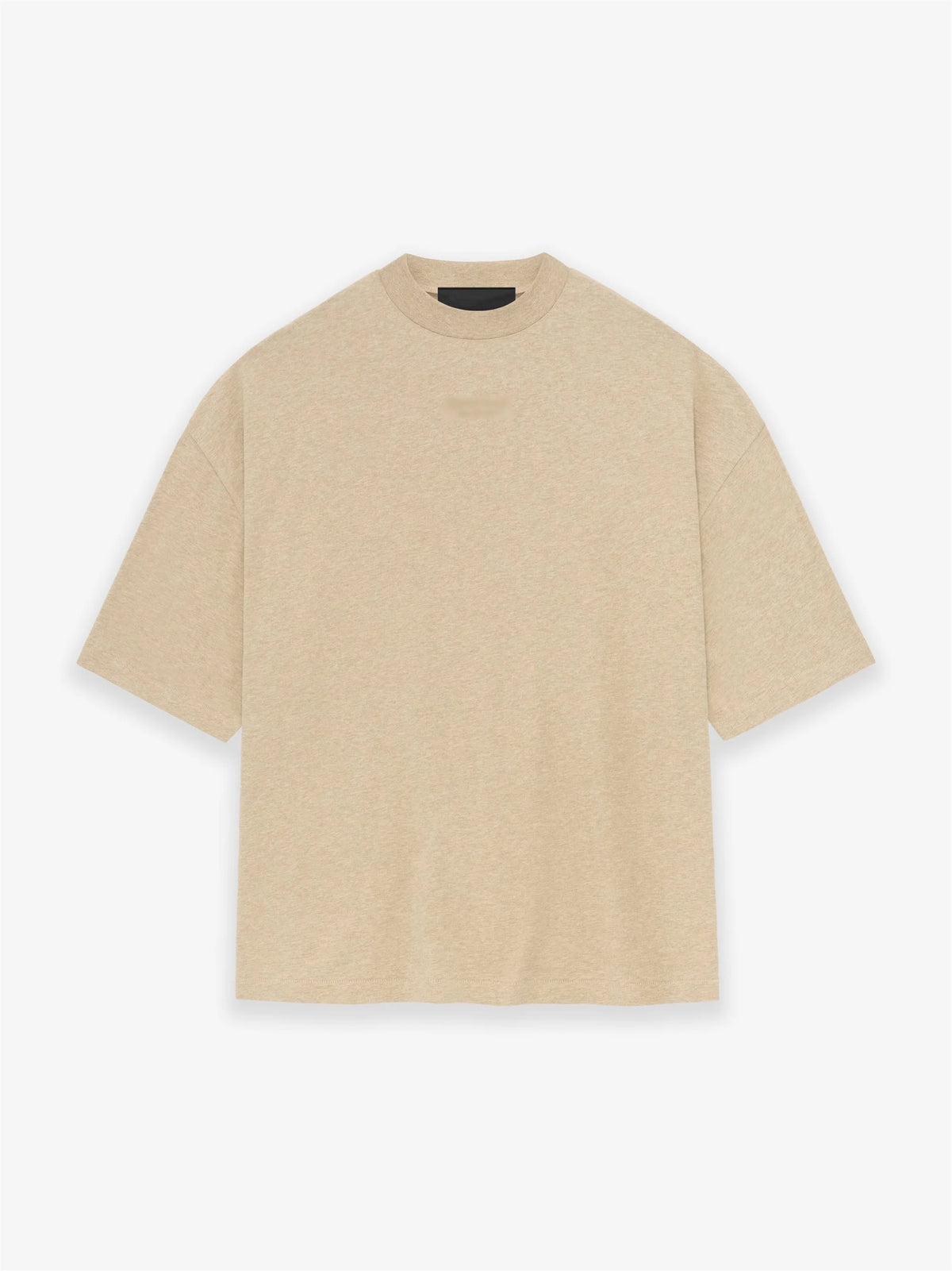 24FW FogEss Cloud Series CleanFit Summer Solid Silicone letters Full Cotton Quality Short Sleeve Tops T Shirt For Summer Street King Limited